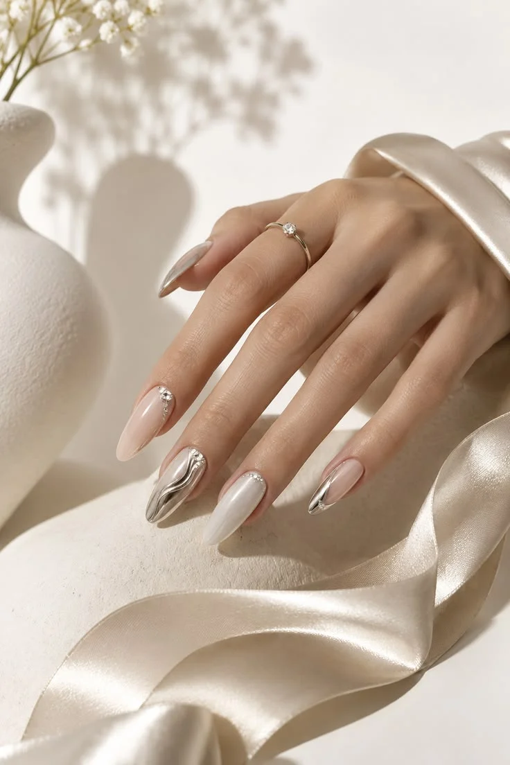 Những mẫu nail đẹp cho móng dài