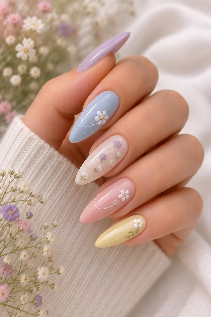 Những mẫu nail đẹp cho móng dài